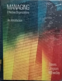 Managing Effective Organizations An Introduction