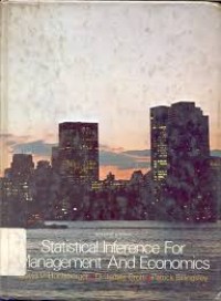 Statistical Inference For Management And Economics