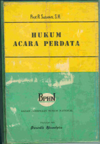 Hukum Acara Perdata dengan Pemahaman Hukum Materiil