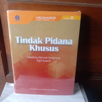 Tindakan Pidana Khusus