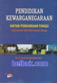 Pendidikan Kewarganegaraan Untuk Perguruan Tinggi