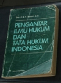 Pengantar Ilmu Hukum Dan Tata Hukum Indonesia