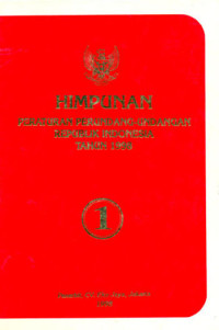 Himpunan Peraturan Perundang-Undangan Republik Indonesia Tahun 1998 Jilid 2 dan 3